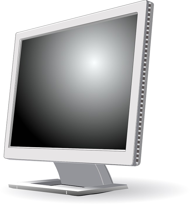 LCD-Monitor white colour-output-device