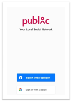 public news app create account