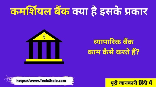 वाणिज्य बैंक क्या है इसके प्रकार और कार्य (Commercial Bank in Hindi)