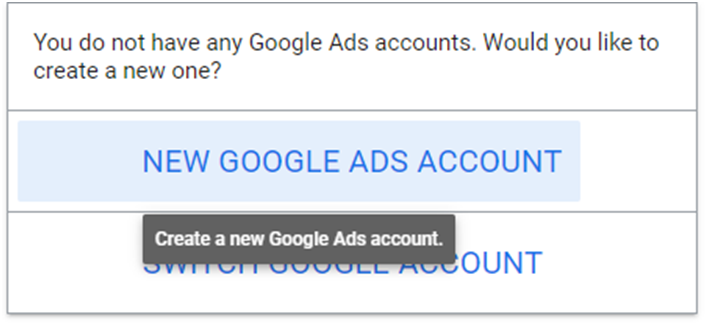 google ads new account