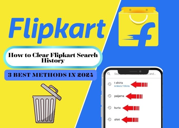how to clear flipkart search history